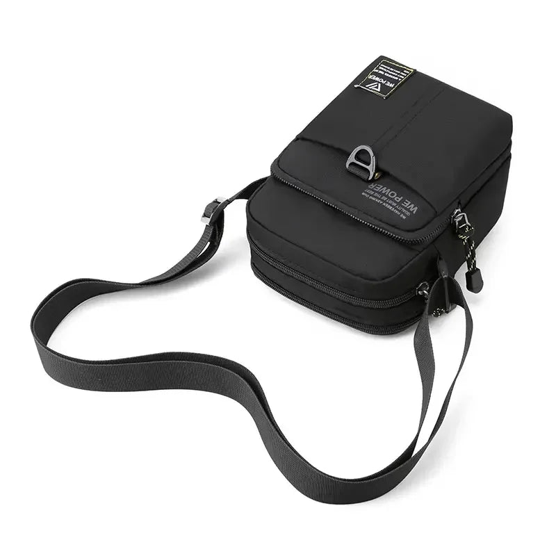 Men’s Nylon Sling Bag - Compact Crossbody Chest Bag