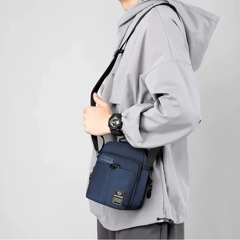 Men’s Nylon Sling Bag - Compact Crossbody Chest Bag