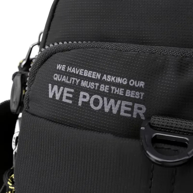 Men’s Nylon Sling Bag - Compact Crossbody Chest Bag