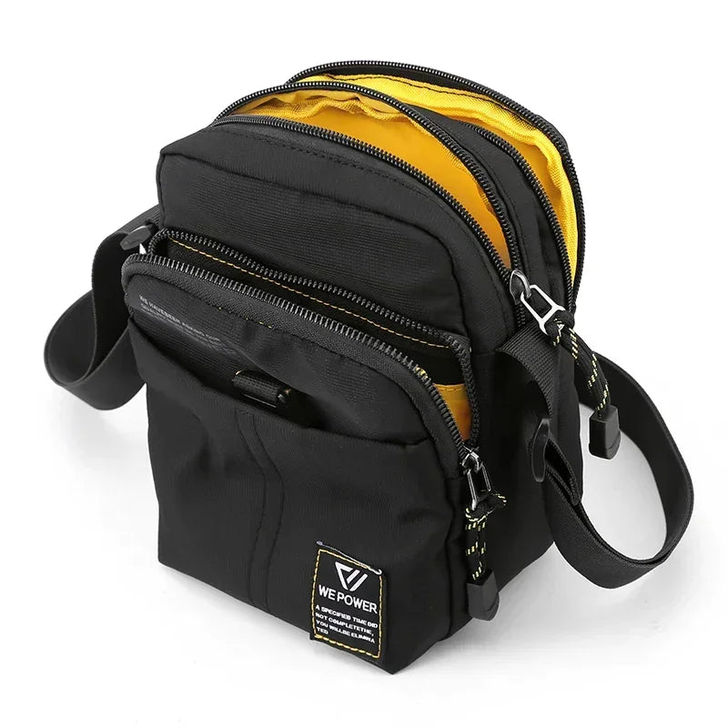 Men’s Nylon Sling Bag - Compact Crossbody Chest Bag
