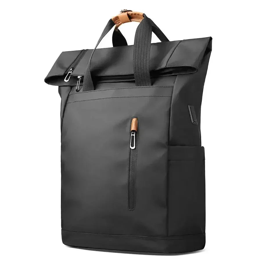 Men’s Roll-Top Backpack - USB Charging 15.6’’ Laptop Bag
