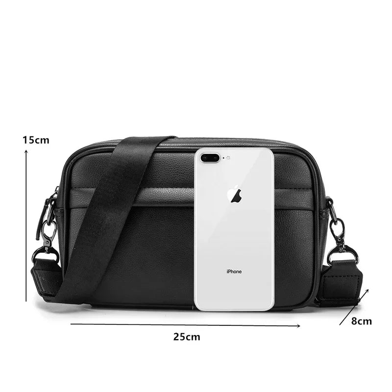 Men’s Rectangular Crossbody Bag – Compact Everyday Carry