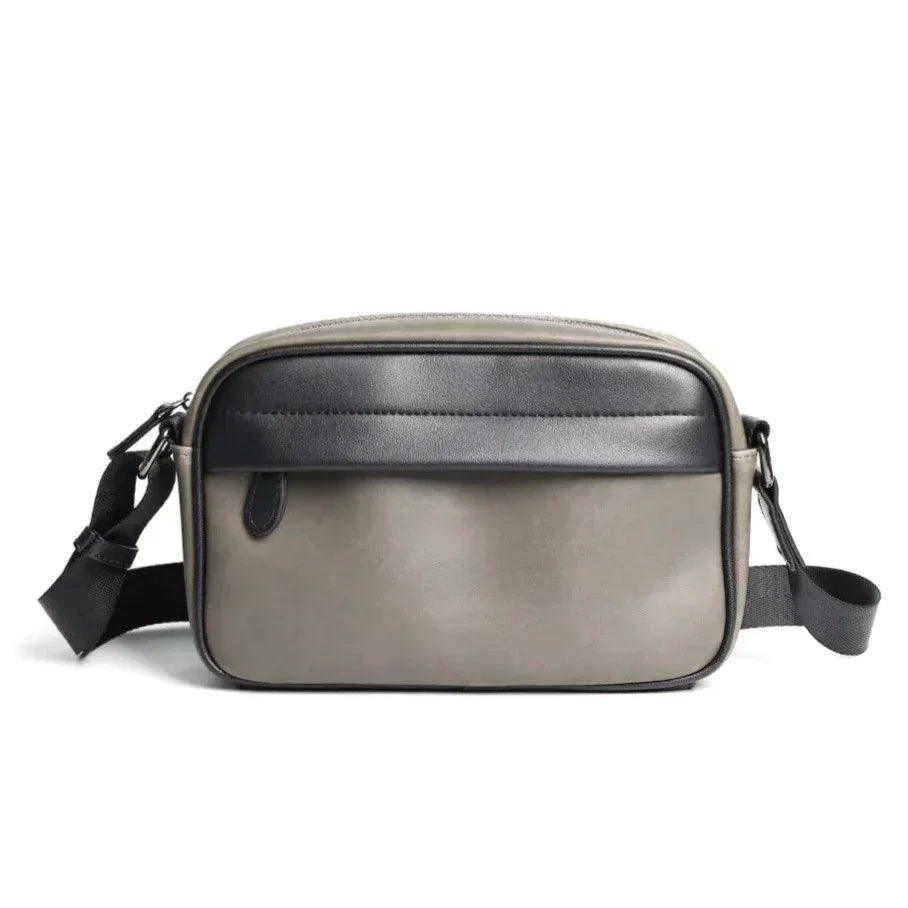 Men’s Rectangular Crossbody Bag – Compact Everyday Carry - Gray