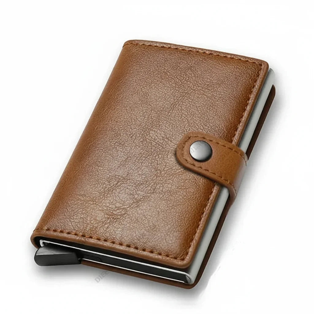 Men’s RFID Card Holder - Pop-Up Wallet with Cash Pocket