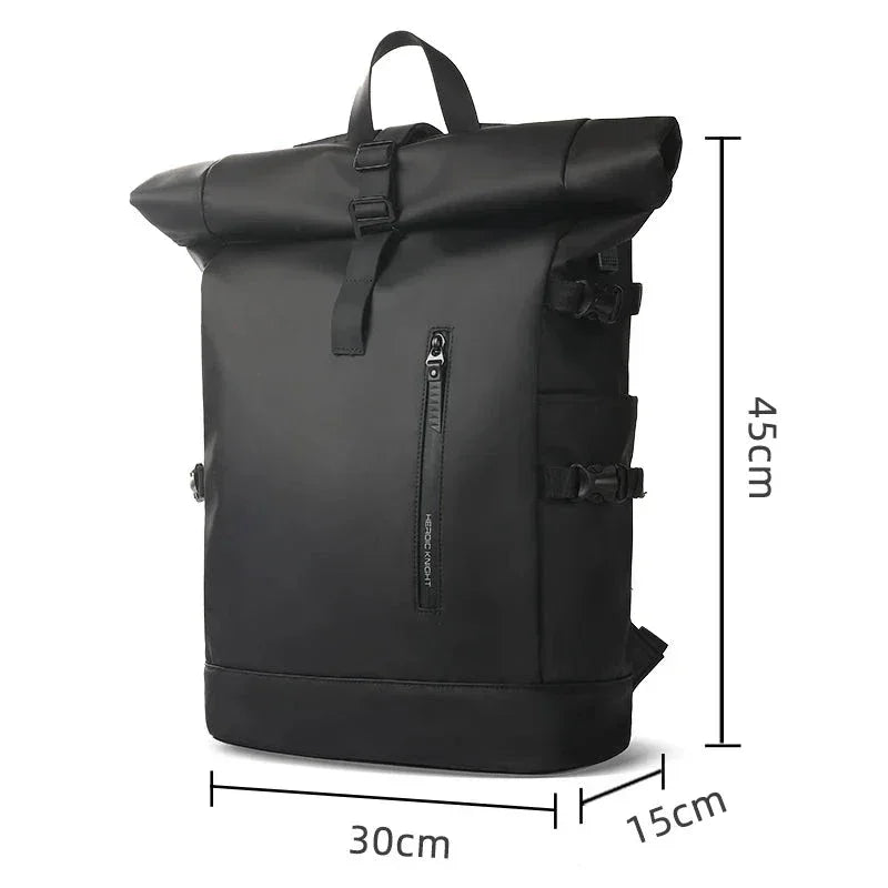 Men’s Roll Top Backpack – Waterproof Expandable Everyday Backpack