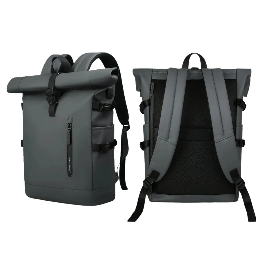 Men’s Roll Top Backpack – Waterproof Expandable Everyday Backpack