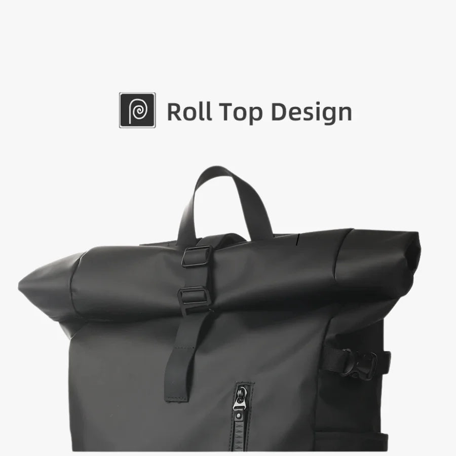 Men’s Roll Top Backpack – Waterproof Expandable Everyday Backpack
