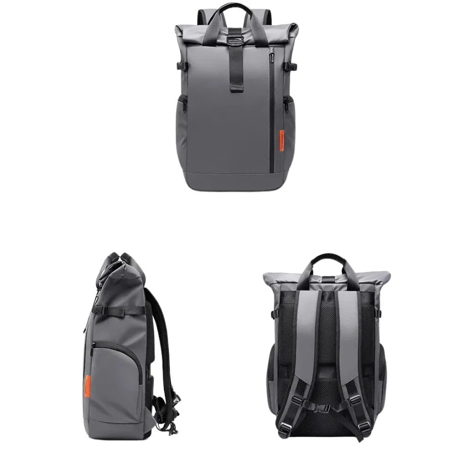 Men’s Roll-Top Backpack – Waterproof Travel & Work Bag