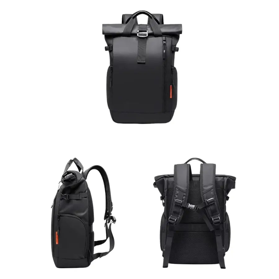 Men’s Roll-Top Backpack – Waterproof Travel & Work Bag