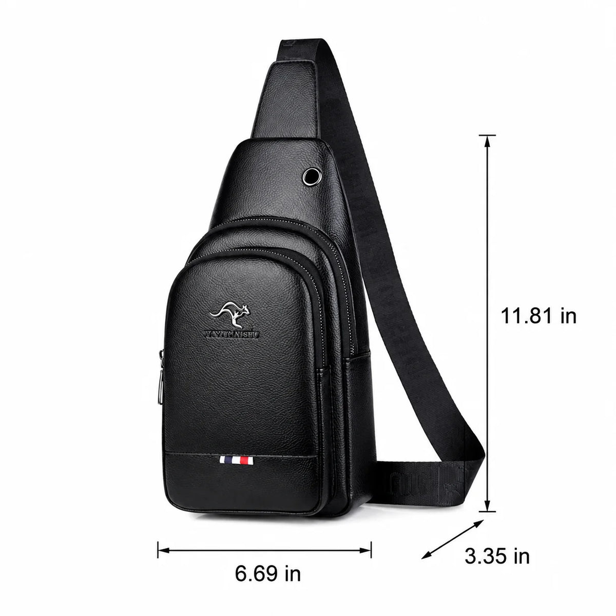 Men’s Sling Bag - 2-Pocket Crossbody Chest Bag