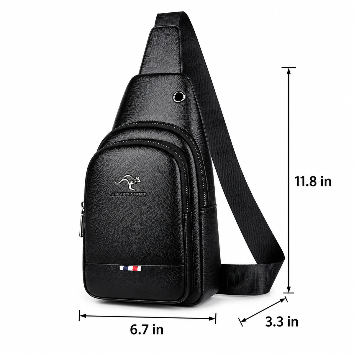 Men’s Sling Bag - 2-Pocket Crossbody Chest Bag