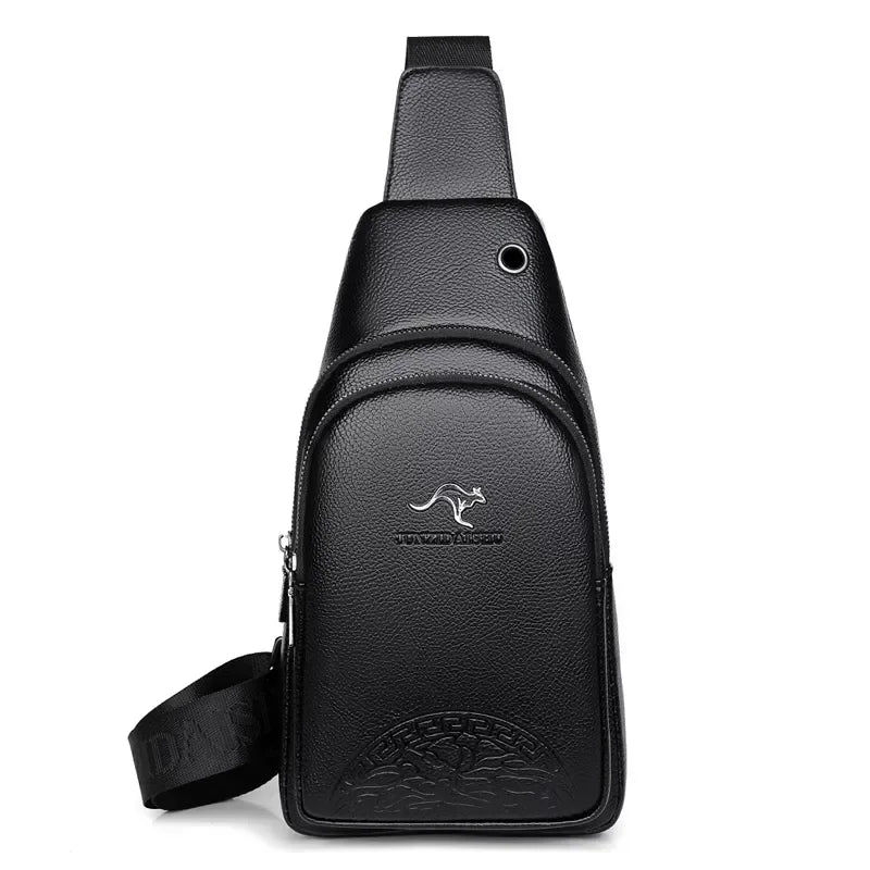 Men’s Sling Bag - 2-Pocket Crossbody Chest Bag
