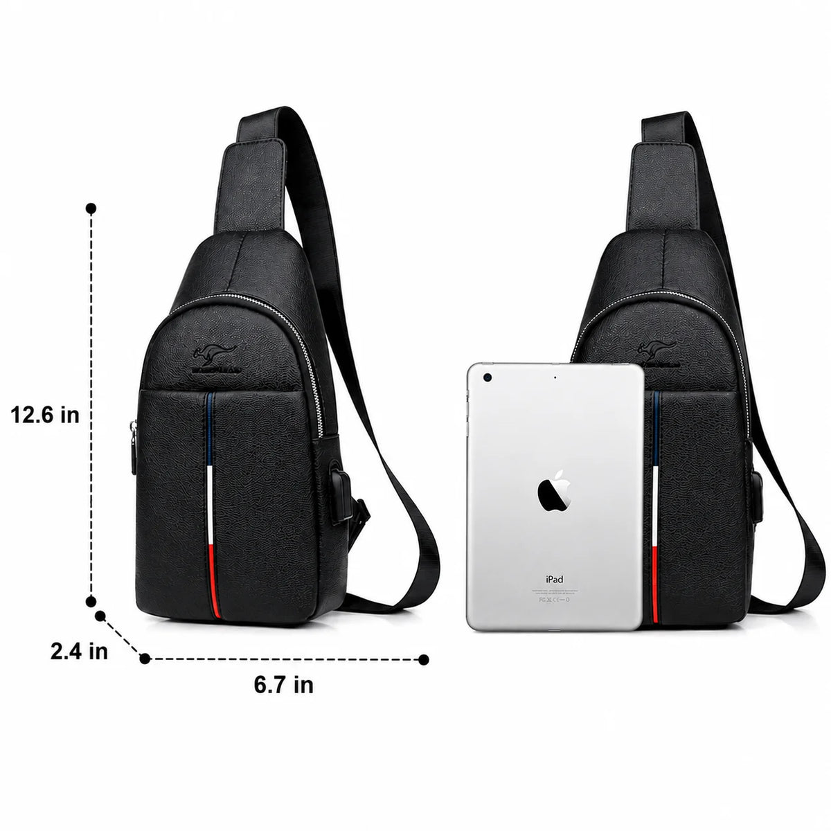 Men’s Sling Bag - Adjustable Crossbody Chest Bag