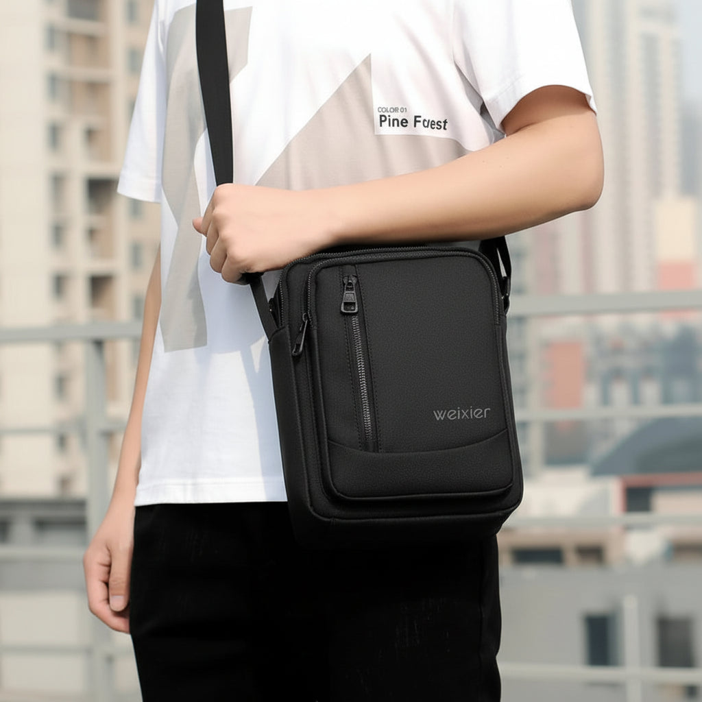 Men’s Small Crossbody Bag - Top Handle Design