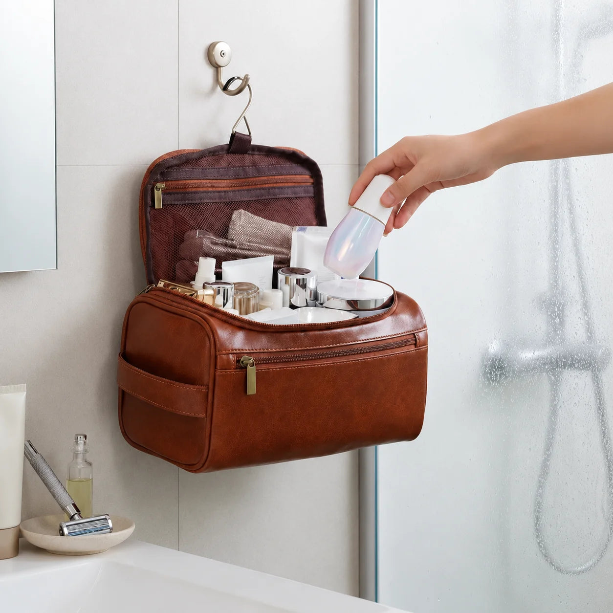 Men’s Toiletry Bag - Multi-Pocket Travel Case