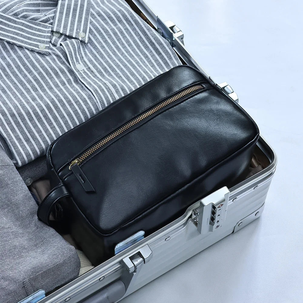 Men’s Toiletry Bag - Zip Front Pocket Dopp Kit