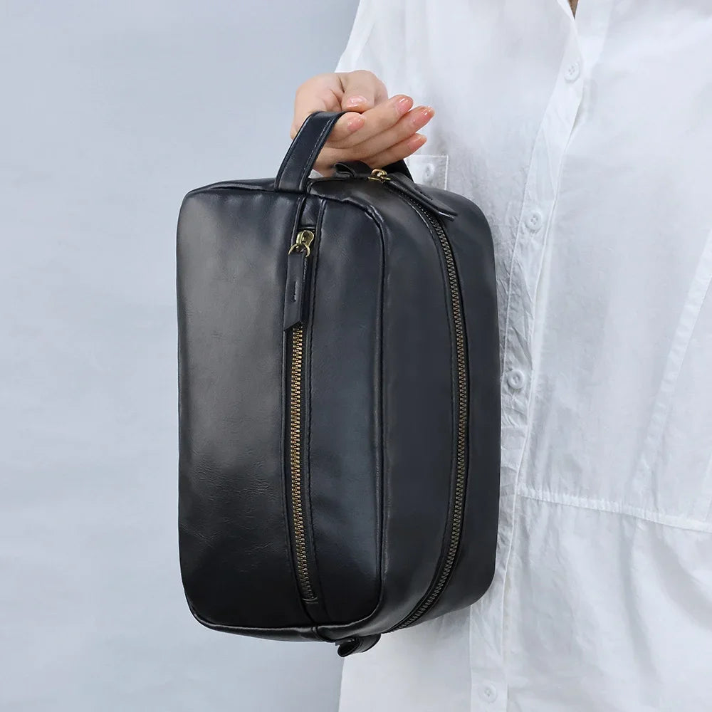 Men’s Toiletry Bag - Zip Front Pocket Dopp Kit