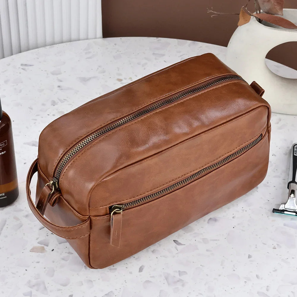 Men’s Toiletry Bag - Zip Front Pocket Dopp Kit