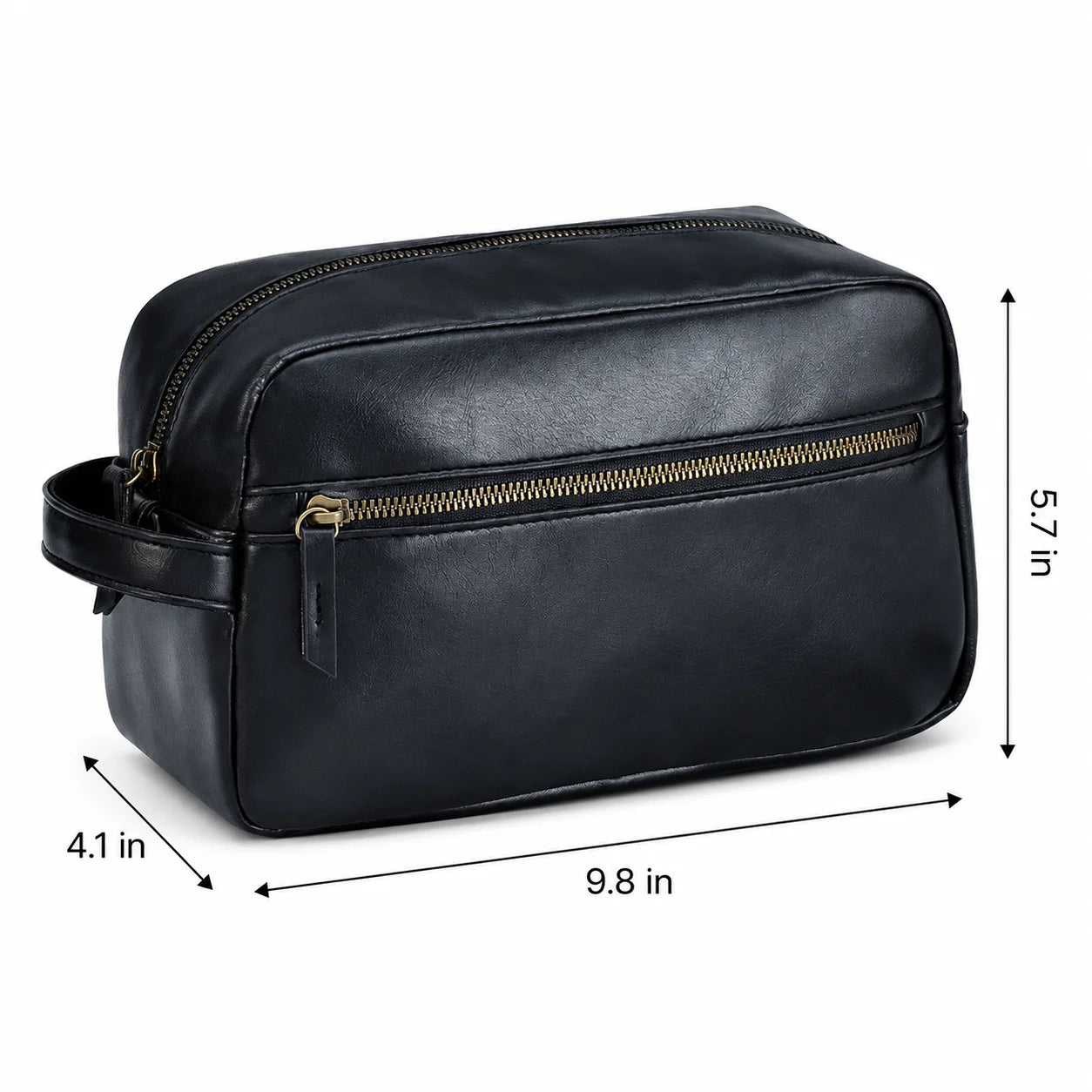 Men’s Toiletry Bag - Zip Front Pocket Dopp Kit