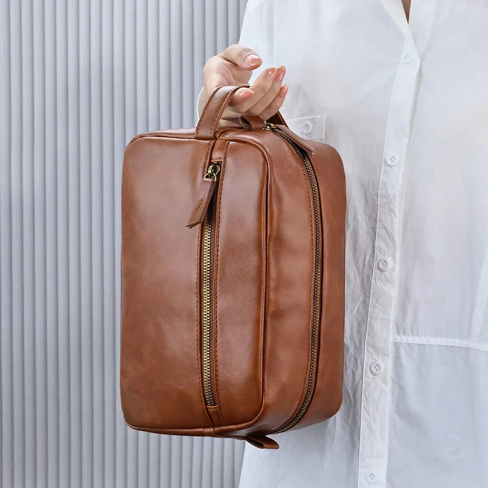Men’s Toiletry Bag - Zip Front Pocket Dopp Kit