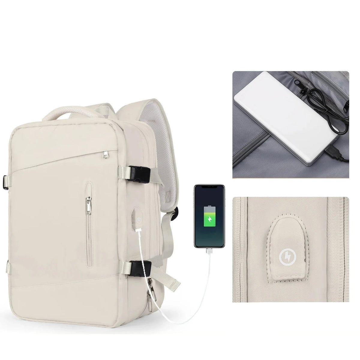Men’s Travel Backpack – Expandable 28–40L Cabin Carry-On