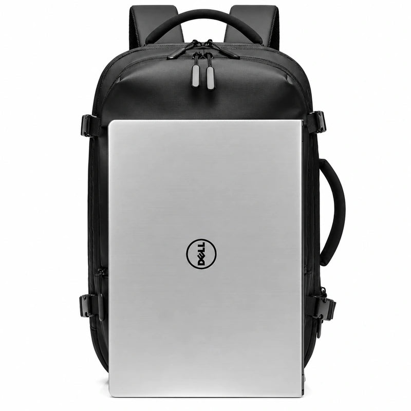 Men’s Travel Backpack - Expandable 30L Water-Resistant Nylon