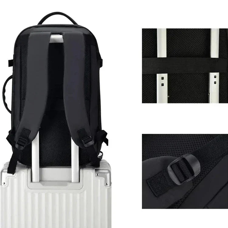 Men’s Travel Backpack – Expandable 30L Waterproof Nylon