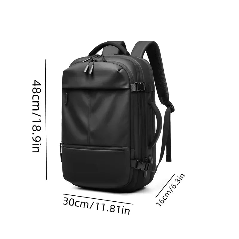 Men’s Travel Backpack – Expandable 30L Waterproof Nylon