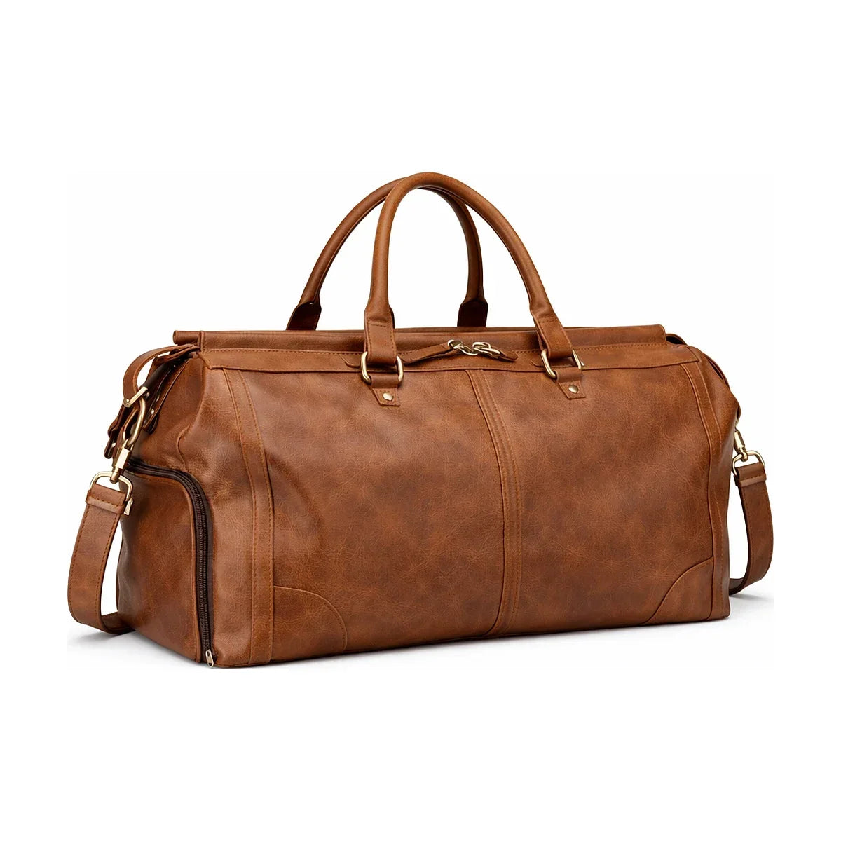 Men’s Vegan Leather Duffle Bag Doctor Style Weekender