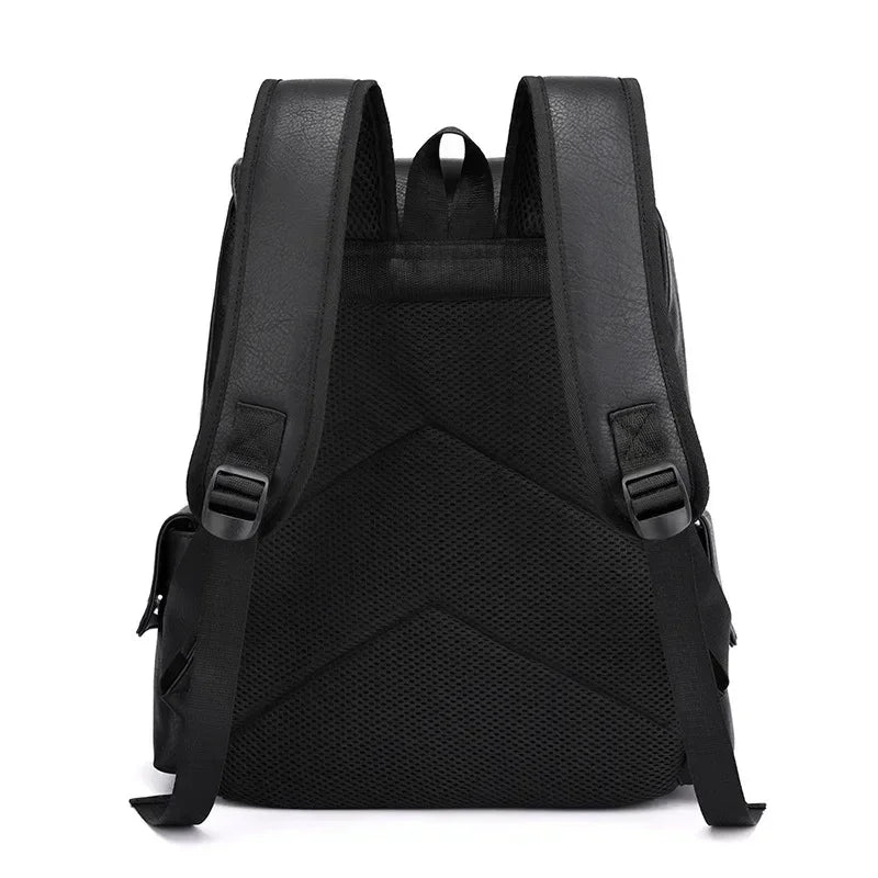 Men’s Vintage Backpack - Buckle Flap 15’’ Laptop Bag
