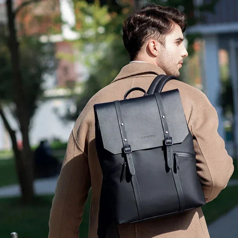Men’s Water-Resistant Laptop Backpack - Anti-Theft Commuter Bag