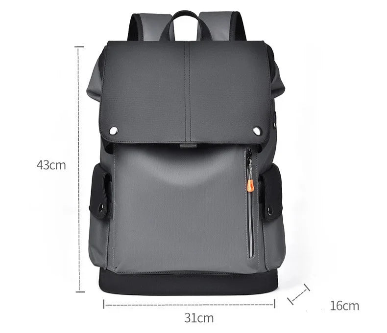Men’s Work Backpack – Waterproof Laptop Bag with Magnetic Flap