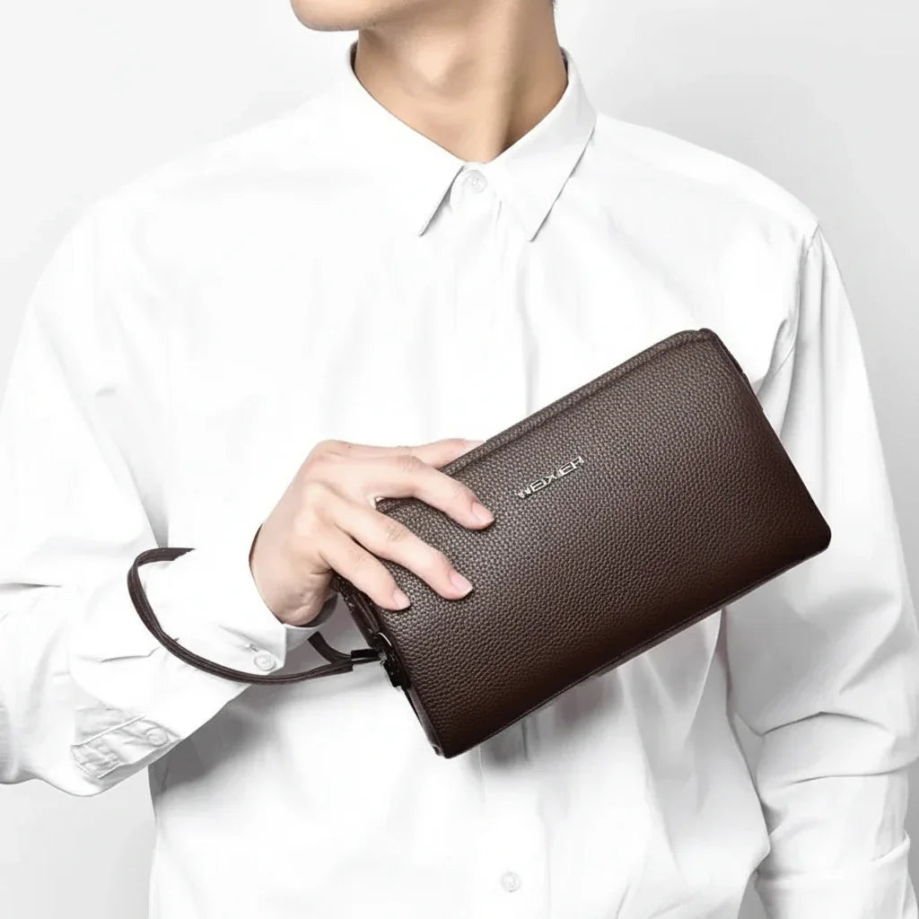 Men’s Zip Around Wallet - Wrist Strap Card Organizer