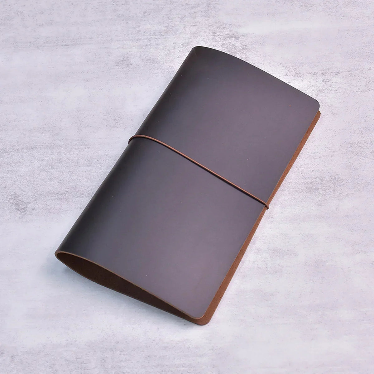 Refillable Leather Journal Cover - Crazy Horse Notebook Holder