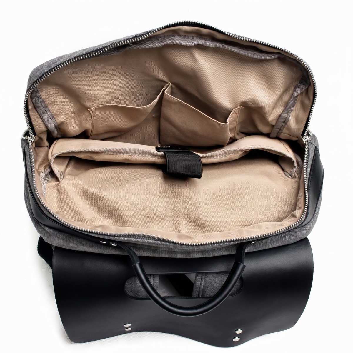 Men’s Waxed Canvas Backpack - Leather Trim 6-Color Laptop Pack