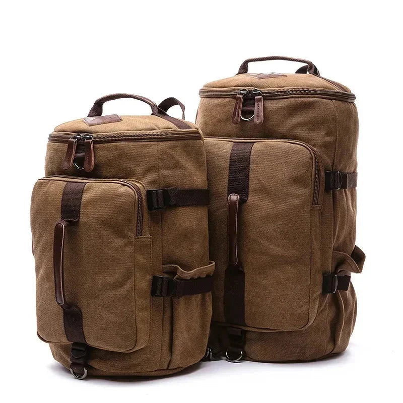 Men’s Canvas Backpack - Convertible 2-Way Carry Bag