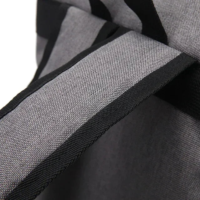 Slim Canvas Commuter Daypack - 17L Two-Buckle Flap Backpack