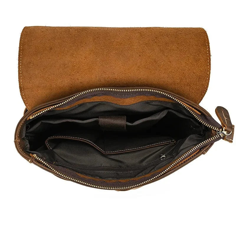 Vintage Full‑Grain Leather Backpack – Work & Everyday Carry