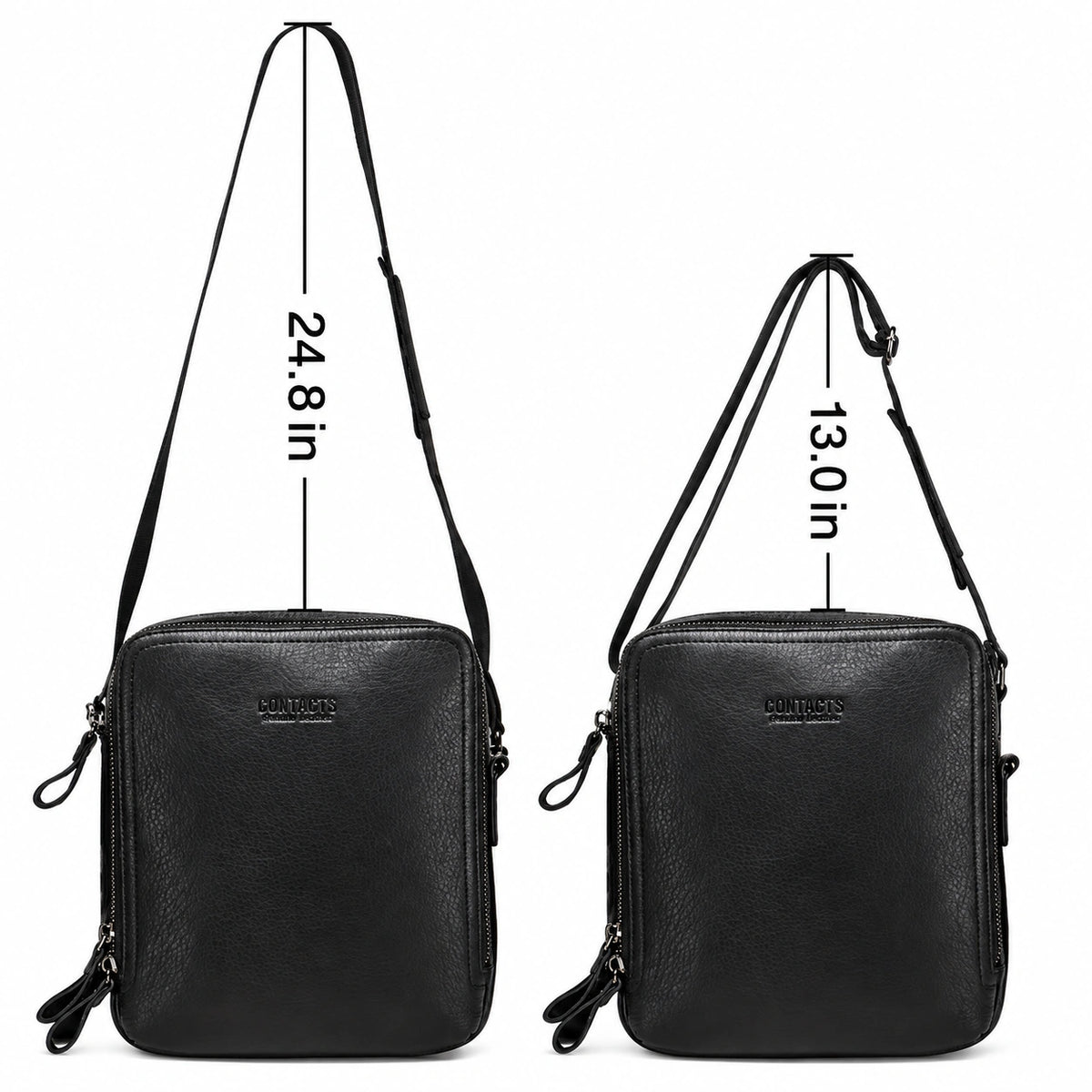 Vintage Leather Crossbody Bag – Compact Everyday Shoulder Bag