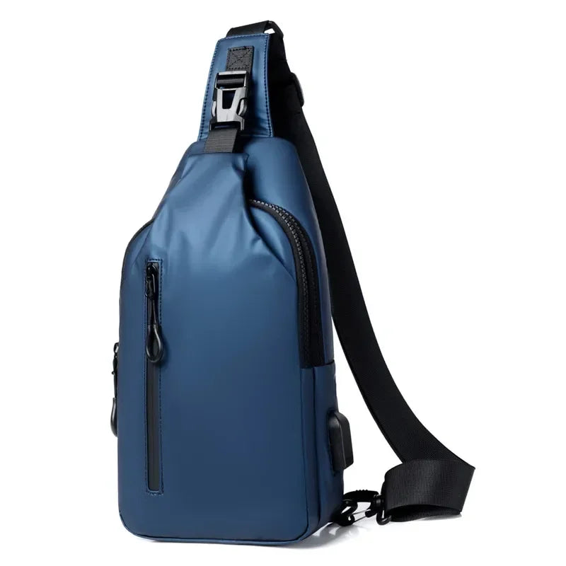 Water resistant Sling Bag – Compact for Commute & Travel Essentials - Blue