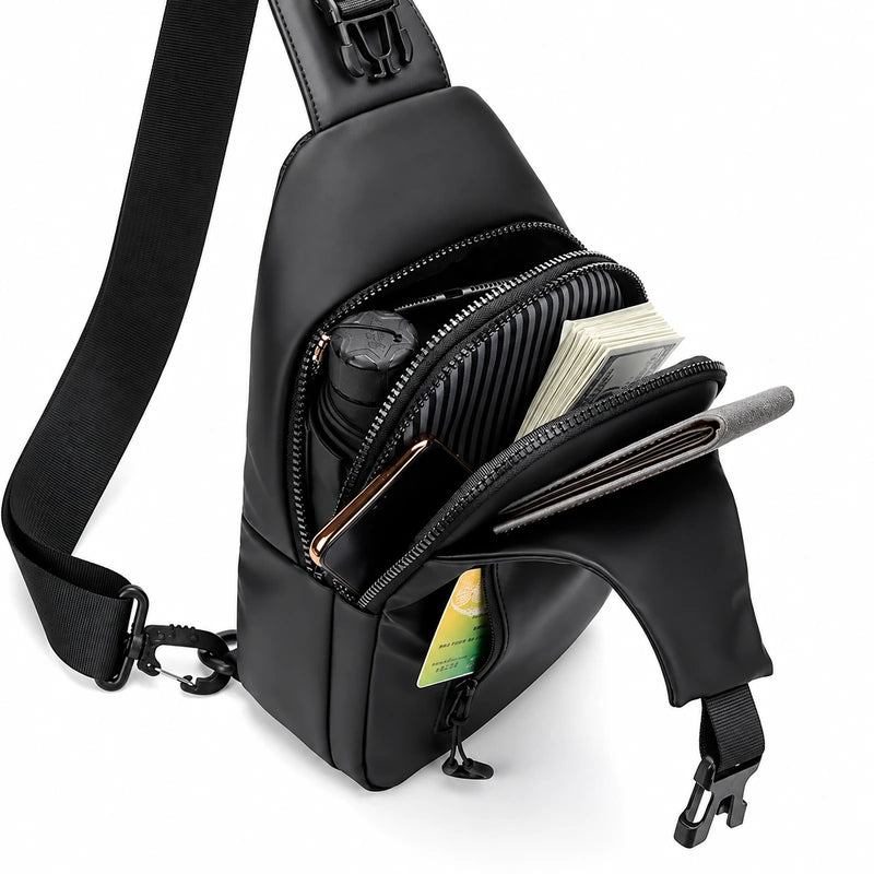 Water resistant Sling Bag – Compact for Commute & Travel Essentials
