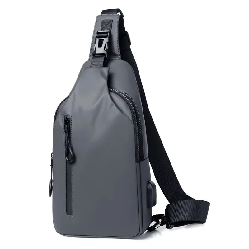 Water resistant Sling Bag – Compact for Commute & Travel Essentials - Grey