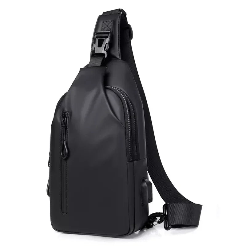 Water resistant Sling Bag – Compact for Commute & Travel Essentials - Black