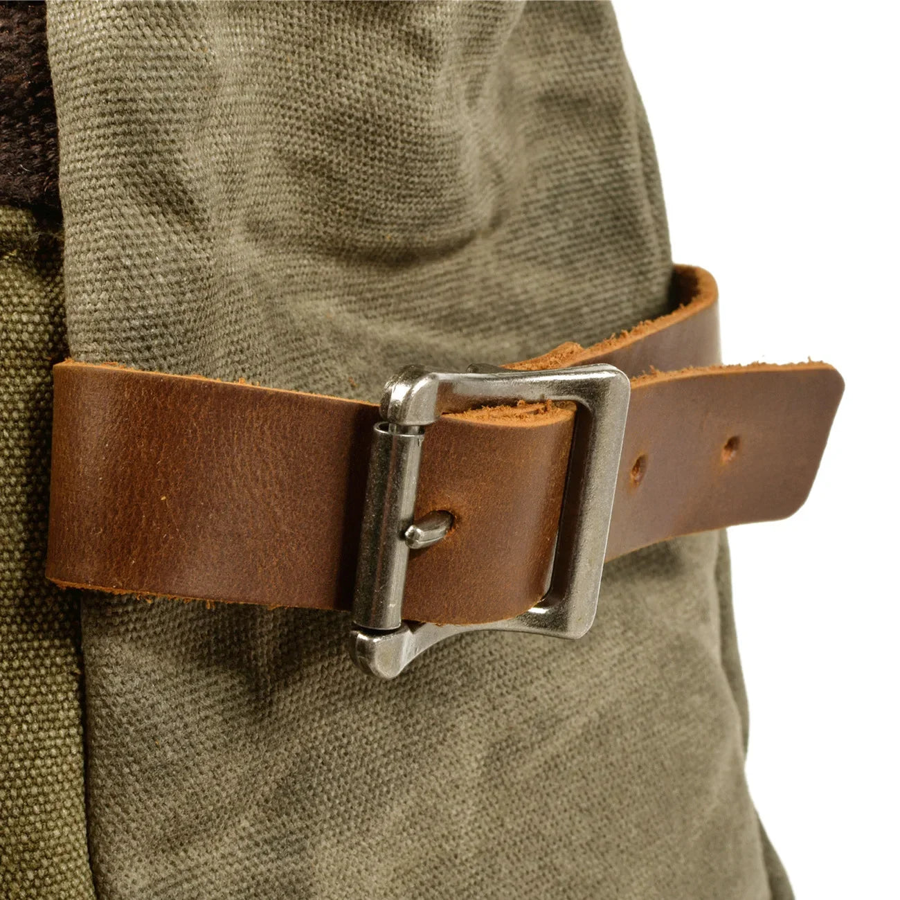 Men’s Waxed Canvas Backpack - 3-Color Roll-Top Rucksack