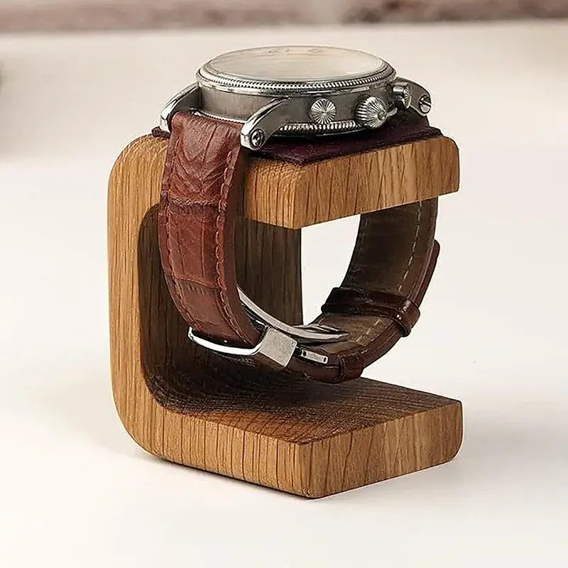 Wooden Watch Stand – Minimalist Single Watch Display Holder