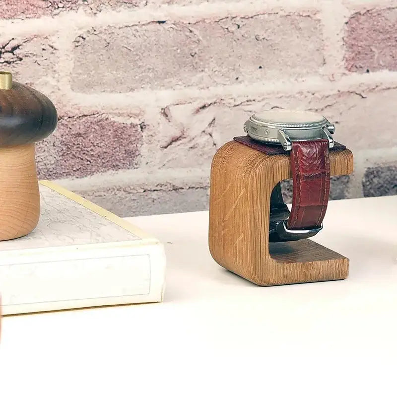 Wooden Watch Stand – Minimalist Single Watch Display Holder