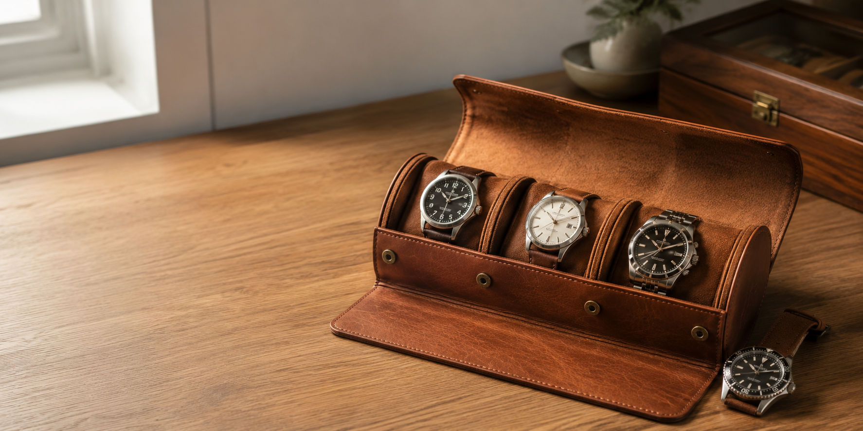 Leather Watch Rolls