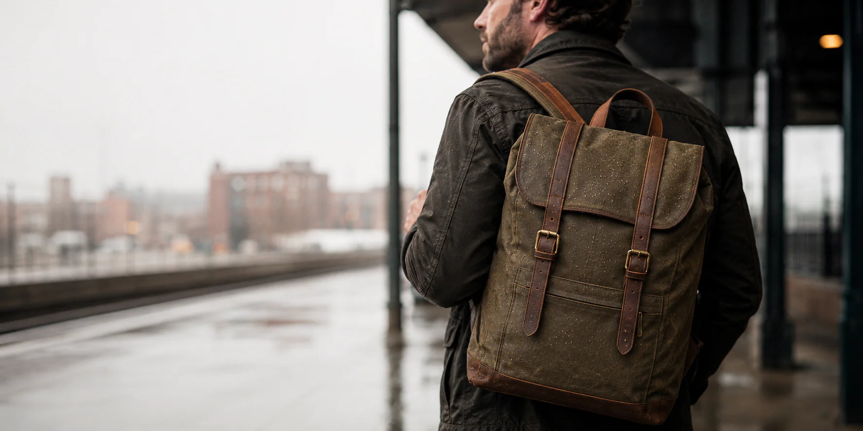 Men's Waxed Canvas Backpacks