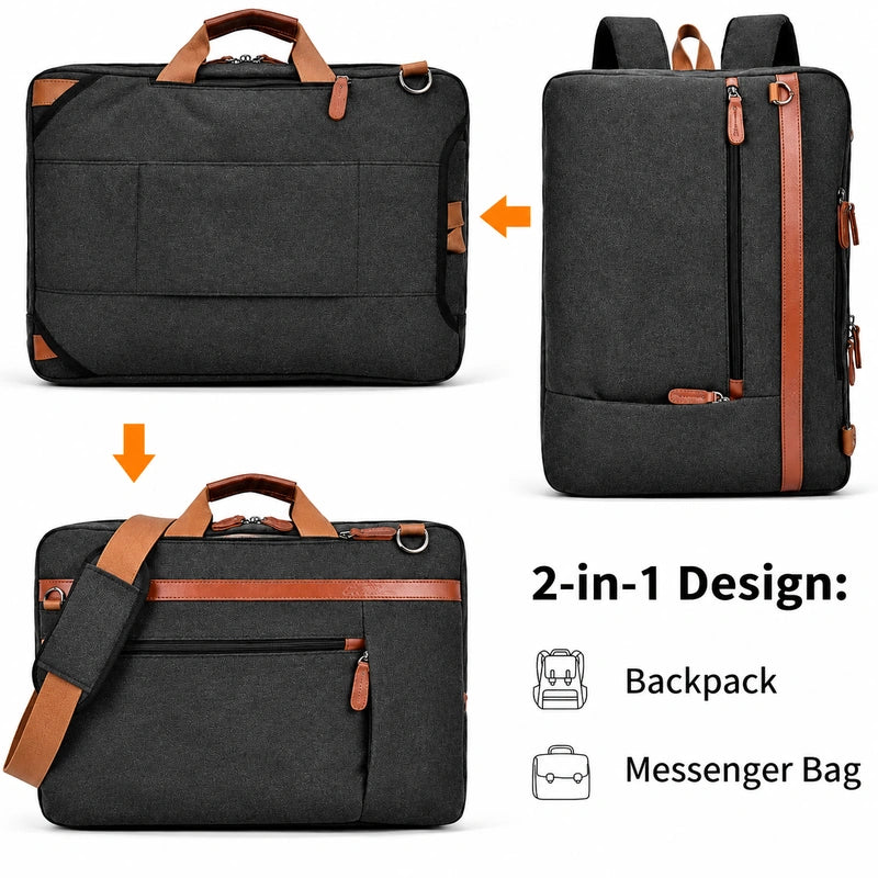 Convertible Laptop Backpack – 17.3 Inch Bag
