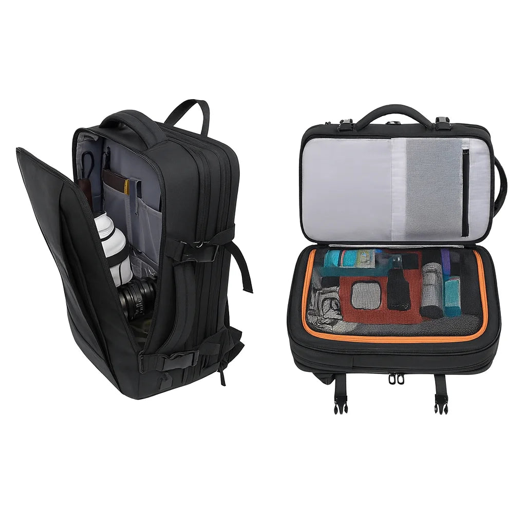 Expandable Travel Backpack – 22L to 37L Carry-On Bag
